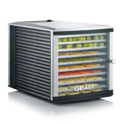 Graef DA510 Dehydrator svamptork 10 brickor, Svart-grå