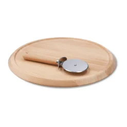 Grand Cru pizzabräda och pizzaskärare, Bok, Ø35 cm