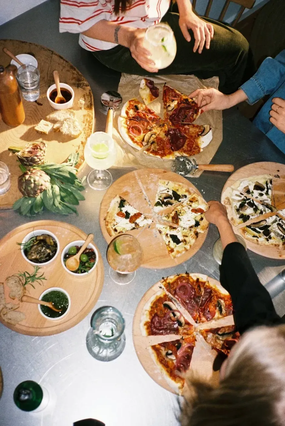 Grand Cru pizzabräda och pizzaskärare, Bok, Ø35 cm