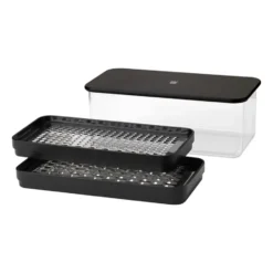 GRATE-IT rivjärn med behållare, Black