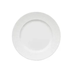 Groovy tallrik 21 cm, Vit