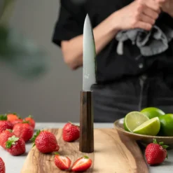 Hana allkniv 12 cm, Rostfritt stål-pakkaträ
