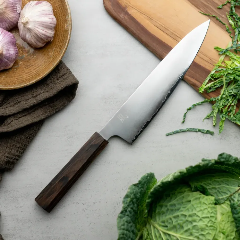 Hana kockkniv 20 cm, Rostfritt stål-pakkaträ