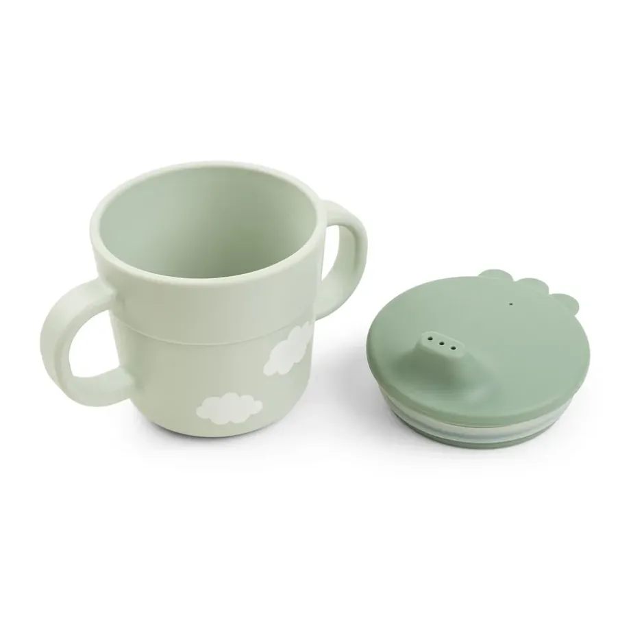 Happy Clouds foodie first meal servisset 3 delar, Green
