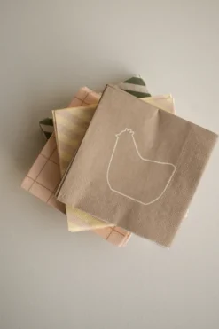 Happy hen pappersservett 33x33 cm 20-pack, Brown