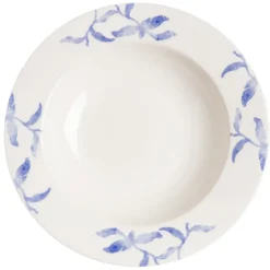 Havspil djup tallrik 23 cm 4-pack, blå-vit