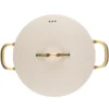 Heirol Royal Pearl gryta med lock Ø28 cm, Vit-guld