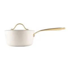 Heirol Royal Pearl saucepanna med lock Ø18 cm, Vit-guld