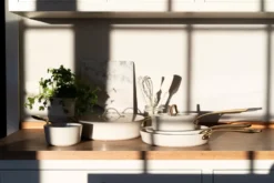Heirol Royal Pearl saucepanna med lock Ø18 cm, Vit-guld