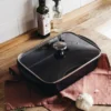 Heirol ugnsform med induktionsplatta och lock, 22x33 cm