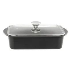 Heirol ugnsform med induktionsplatta och lock, 22x33 cm