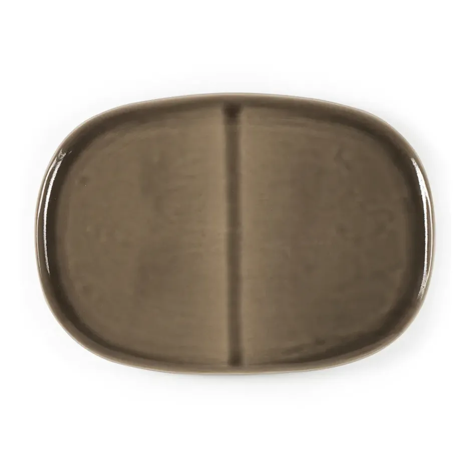 Heirol x Nosse Svelte tallrik oval 30 cm, Olive