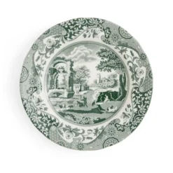 Heritage Green Italian tallrik, Grön, Ø15 cm