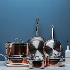 Hestan Copperbond gryt- och stekpanneset, 10 delar
