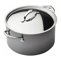 Hestan Nanobond gryta med lock 7,6 L, Rostfritt stål