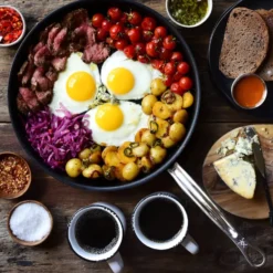 Hestan Probond non stick stekpanna 32 cm, Rostfritt stål
