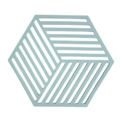 Hexagon grytunderlägg, Fog blue