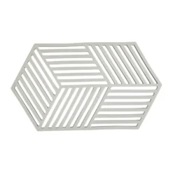 Hexagon grytunderlägg stor, Warm Grey