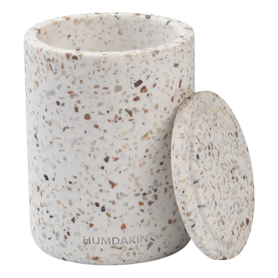 Humdakin Terrazzo vas med lock Ø10 cm, Red/Beige