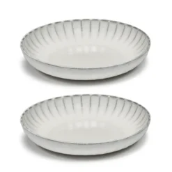 Inku high tallrik M Ø21 cm 2-pack, White