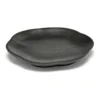 Inku räfflad tallrik S Ø8,9 cm, Black