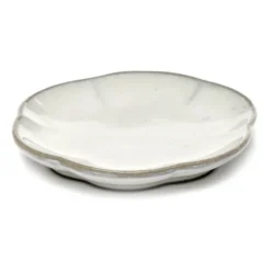 Inku räfflad tallrik S Ø8,9 cm, White