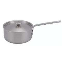 Inox kastrull rostfri med lock, 2,4 l