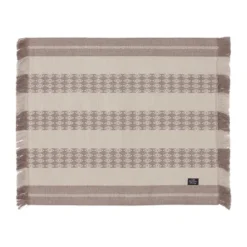 Jacquard Striped bordstablett 40x50 cm, Beige