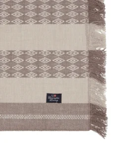 Jacquard Striped bordstablett 40x50 cm, Beige