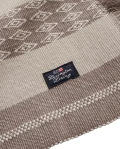 Jacquard Striped bordstablett 40x50 cm, Beige