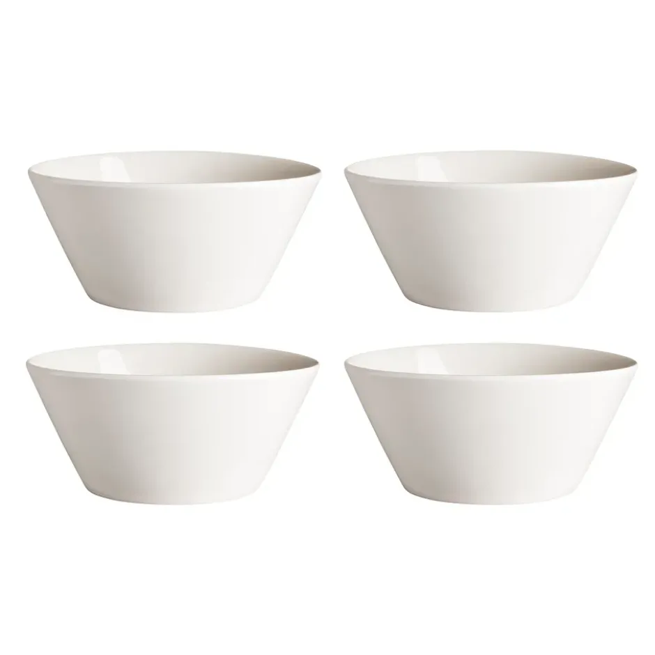 Kalk frukostskål 60 cl 4-pack, vit