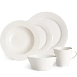 Kalk tallrik 28 cm 4-pack, vit