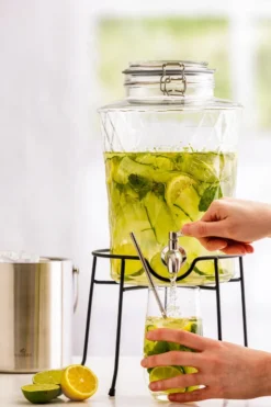Kilner DIAMANT dryckesdispenser med tappkran, Klar, 5 L