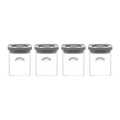Kilner FRESH kryddburkar, Klar-grå, 4-pack, 160 ml