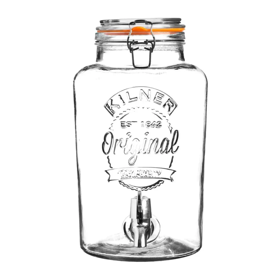 Kilner glasbehållare med tappkran 5 l, Transparent