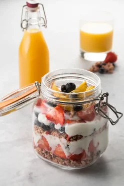 Kilner konservburk fyrkantig med bygel, Klar, 1 L