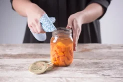 Kilner konservburk rund, Klar-guld, 0,5 L