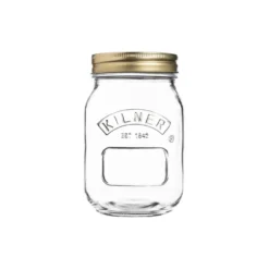 Kilner konservburk rund, Klar-guld, 0,5 L