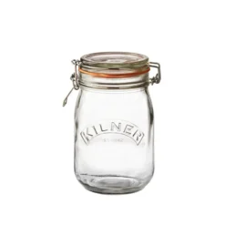 Kilner rund burk med bygel, Klar, 1 L