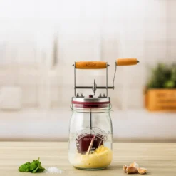 Kilner smörkärnare, Klar-röd, 1 L