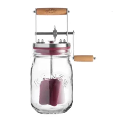 Kilner smörkärnare, Klar-röd, 1 L