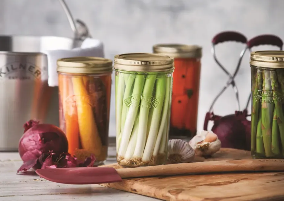 Kilner WIDE konservburk, Klar-guld, 0,5 L