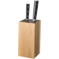 Kini Knivblock fyrkantigt akaciaträ, 23,5x10,7x10,7 cm