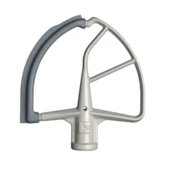 KitchenAid flatblandare med silikonkant stor, Silver