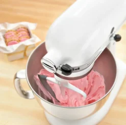 KitchenAid flatblandare med silikonkant mellan, White