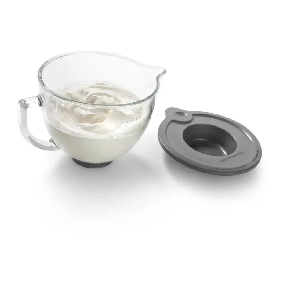 KitchenAid glasskål med lock 4,7 L, Klar