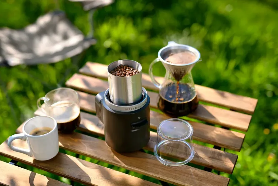 KitchenAid Go sladdlös kaffekvarn med batteri, Black matte