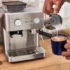 KitchenAid halvautomatisk espressomaskin med kvarn, Stainless steel
