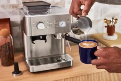 KitchenAid halvautomatisk espressomaskin med kvarn, Stainless steel