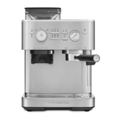 KitchenAid halvautomatisk espressomaskin med kvarn, Stainless steel